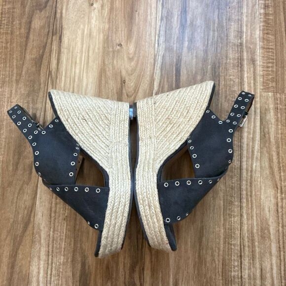 Report Caden Dark Grey Suede Espadrille Wedge Size 9 NWOT - Picture 5 of 6